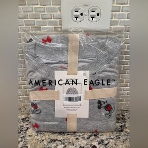NWT American Eagle Disney Mickey Mouse Plush PJ Set size XXL